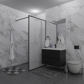 SHOWER GLASS GK-24-10мм черный матовый стекло матовое толщина 10_0