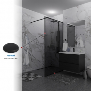 Инфографика 4 SHOWER GLASS GK-24-10мм черный матовый стекло графитовое толщина 10_0