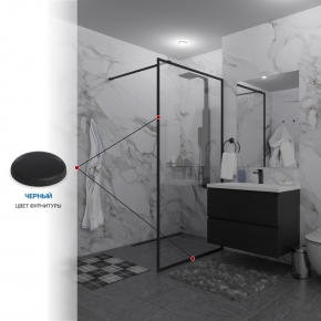 Инфографика 4 SHOWER GLASS GK-24-8мм черный матовый стекло бесцветное толщина 8_0