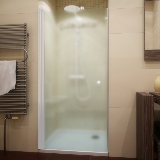 LUX DOOR GK-601 белый матовый стекло матовое