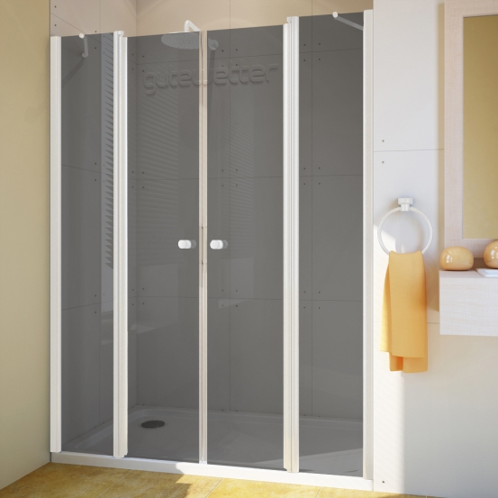 LUX DOOR GK-604 белый матовый стекло графитовое