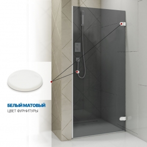 Инфографика 4 LUX DOOR GK-001 белый матовый стекло графитовое толщина 0_8 правое открывание двери