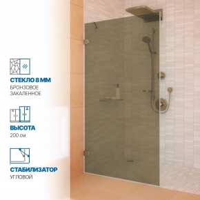 Инфографика 1 LUX DOOR GK-001N бронзовый стекло бронзовое толщина 8_0