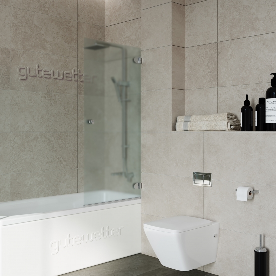 LUX PEARL GV-001-2511 хром блестящий стекло матовое правое открывание двери