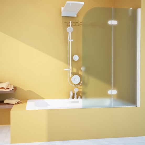 LUX PEARL GV-102AP белый матовый стекло матовое правое открывание двери