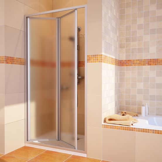 PRACTIC DOOR GK-404 хром матовый стекло матовое