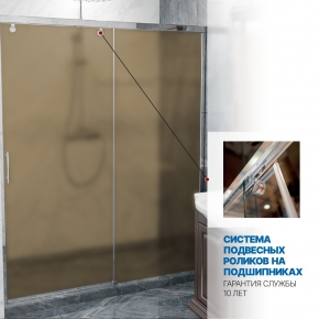 Инфографика 3 SLIDE DOOR GK-862 хром блестящий стекло бронзовое матовое