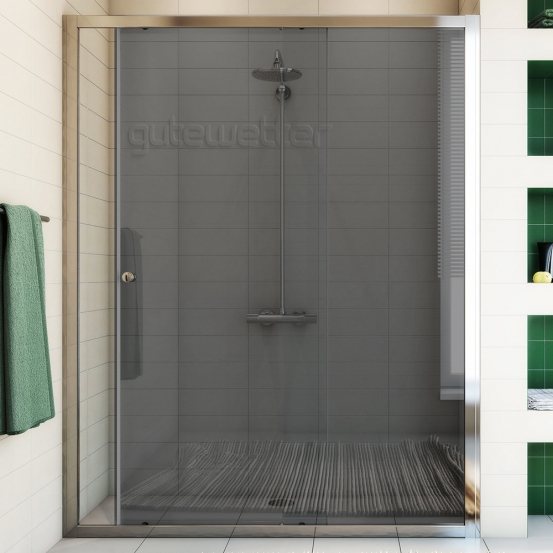 SHAPE DOOR GK-862 хром блестящий стекло графитовое