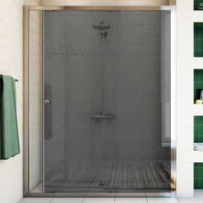 SHAPE DOOR GK-862 хром блестящий стекло графитовое