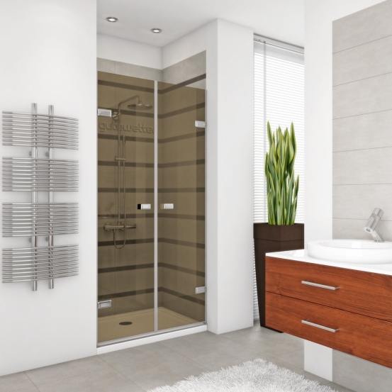 TREND DOOR GK-862 хром блестящий стекло бронзовое