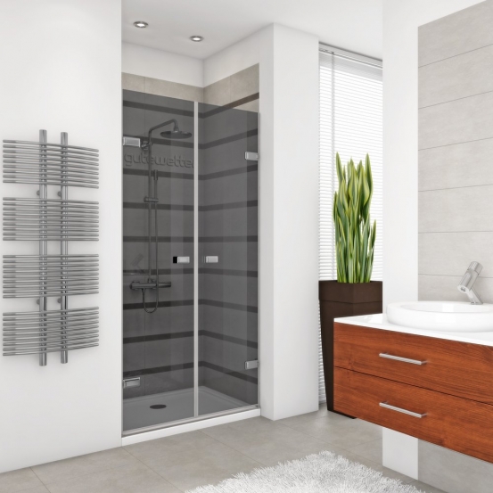 TREND DOOR GK-862 хром матовый стекло графитовое