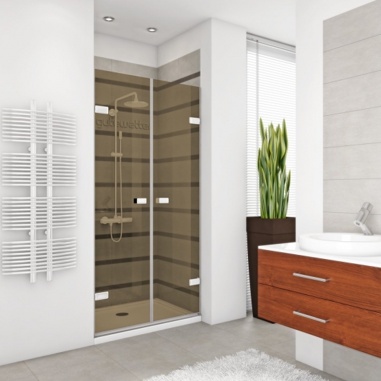 TREND DOOR GK-862 белый матовый стекло бронзовое