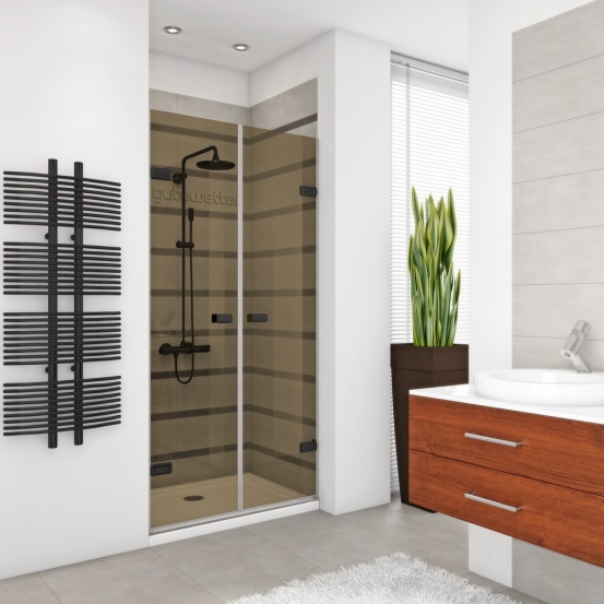 TREND DOOR GK-862 черный матовый стекло бронзовое