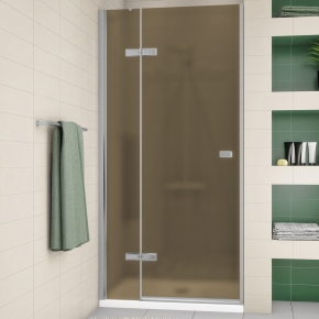 TREND DOOR GK-862AP хром матовый стекло бронзовое матовое