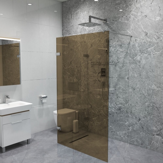 TREND DOOR GK-882NG хром блестящий стекло бронзовое