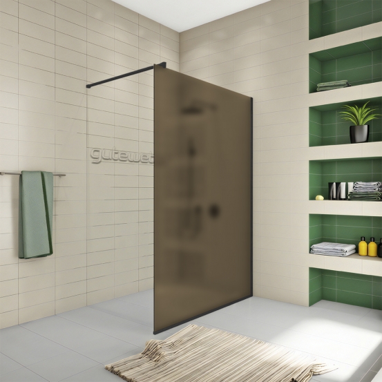 WALK-IN P008STB черный матовый стекло бронзовое матовое