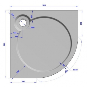 GW Deluxe 90x90x2 R-White #5