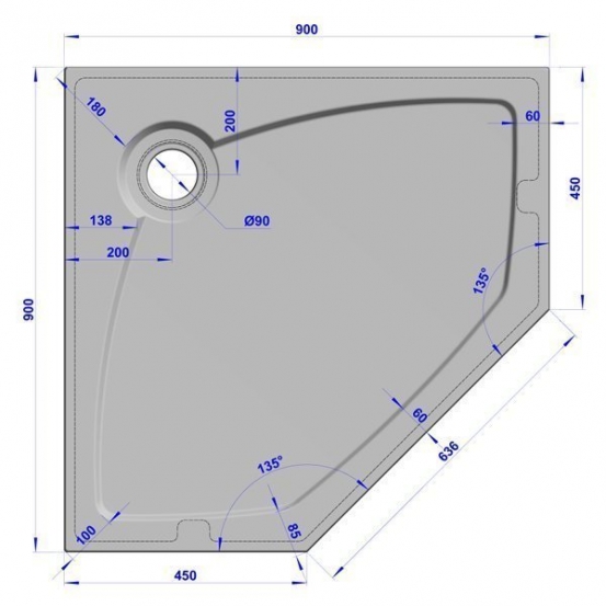 GW Deluxe 90x90x4 P-White #6