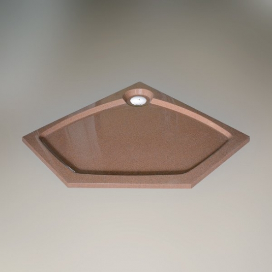 Поддон для душа GW Deluxe 90x90x4 P-Terracotta