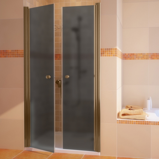 LUX DOOR GK-602 бронзовый стекло графитовое матовое