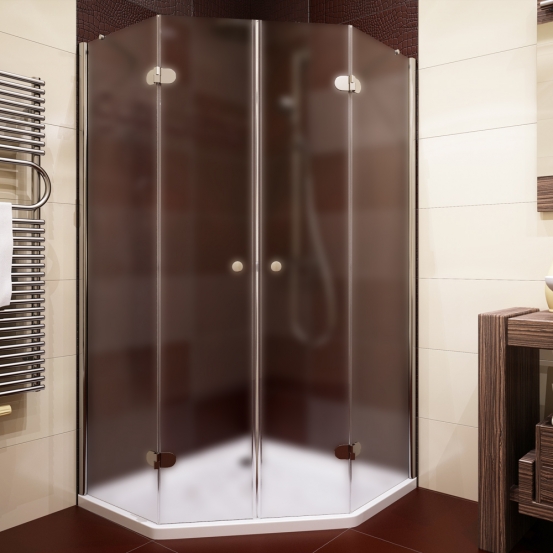 LUX FESTT GK-102 хром блестящий стекло матовое