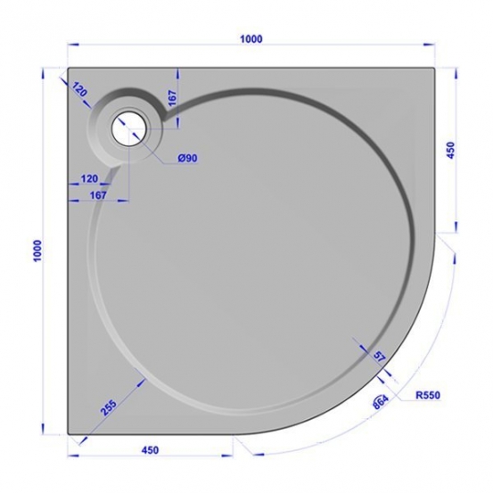 GW Deluxe 100x100x16 R-White #9