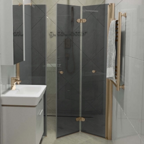 LUX DOOR GK-103C бронзовый стекло графитовое правое открывание двери