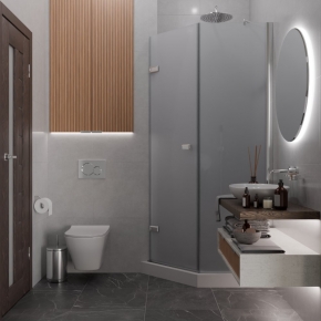TREND DOOR GK-862BGP135 хром блестящий стекло матовое #4