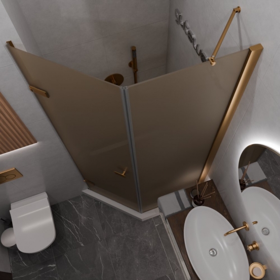 TREND DOOR GK-862BGP135 бронзовый стекло бронзовое матовое #2