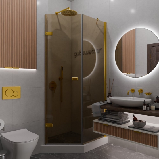 TREND DOOR GK-862BGP135 золотой металлик стекло бронзовое #1