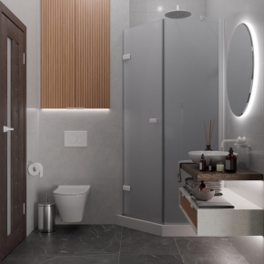 TREND DOOR GK-862BGP135 белый матовый стекло матовое #4