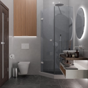 TREND DOOR GK-862BGP135 белый матовый стекло бесцветное #4