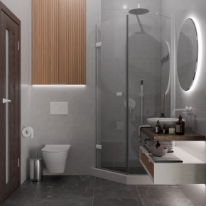TREND DOOR GK-862BGP135 белый матовый стекло выбеленное #4