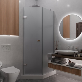 TREND DOOR GK-862BGP135 хром блестящий стекло матовое #1