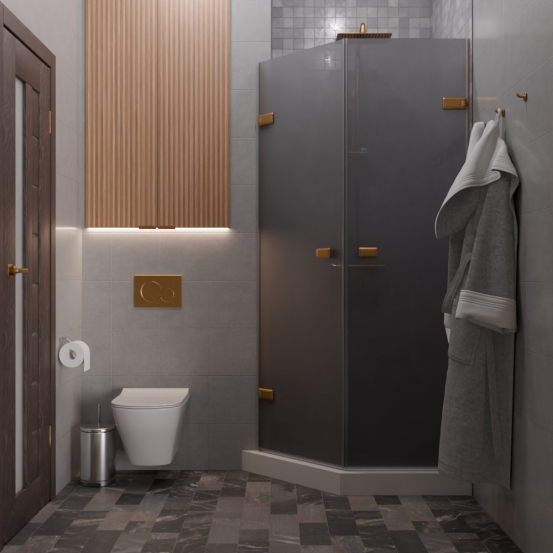 TREND DOOR GK-862G135C бронзовый стекло графитовое матовое #4