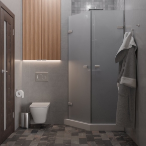 TREND DOOR GK-862G135C хром матовый стекло матовое #4