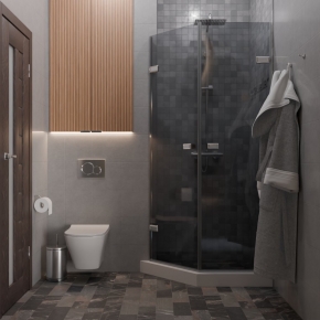 TREND DOOR GK-862G135C хром блестящий стекло графитовое #4