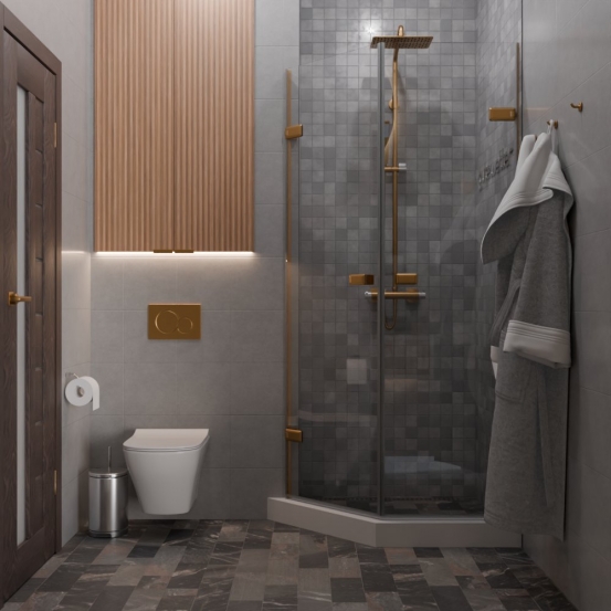 TREND DOOR GK-862G135C бронзовый стекло выбеленное #4
