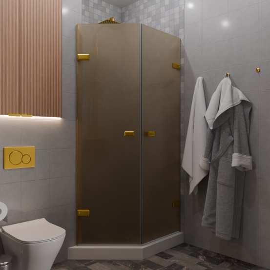 TREND DOOR GK-862G135C золотой металлик стекло бронзовое матовое #1