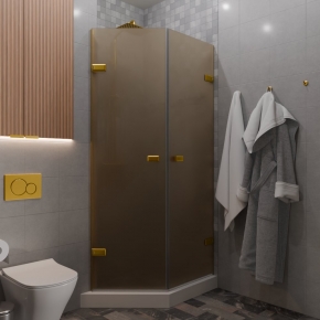 TREND DOOR GK-862G135C золотой металлик стекло бронзовое матовое #1