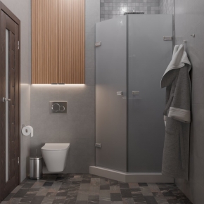 TREND DOOR GK-862G135C хром блестящий стекло матовое #4