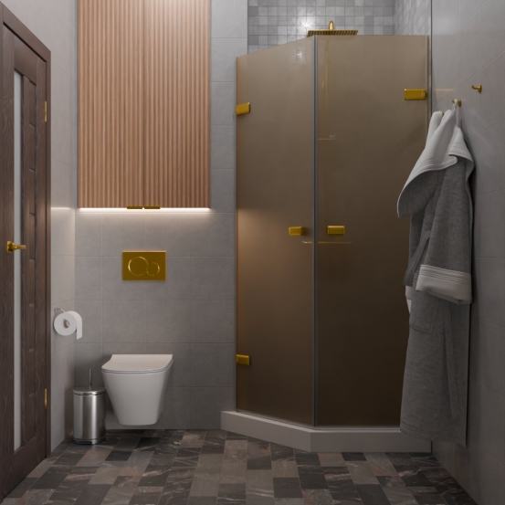 TREND DOOR GK-862G135C золотой металлик стекло бронзовое матовое #4