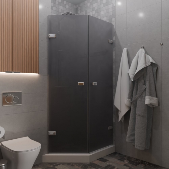 TREND DOOR GK-862G135C хром блестящий стекло графитовое матовое #1