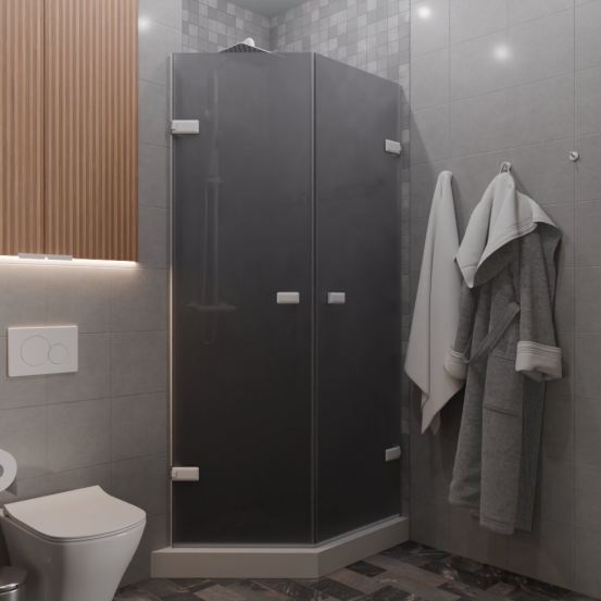 TREND DOOR GK-862G135C белый матовый стекло графитовое матовое #1