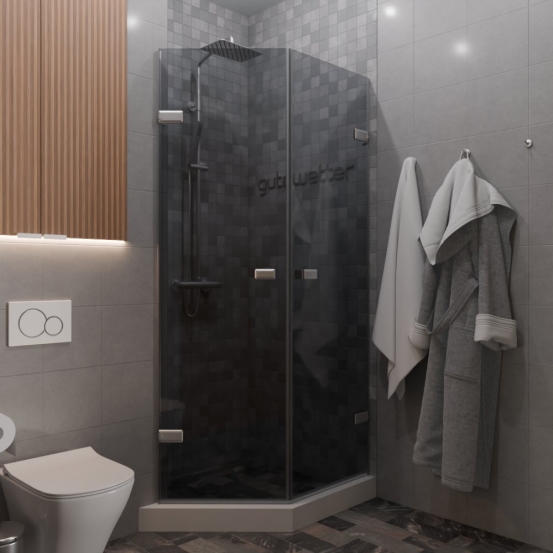 TREND DOOR GK-862G135C хром матовый стекло графитовое #1