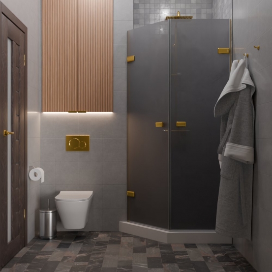 TREND DOOR GK-862G135C золотой гальванический стекло графитовое матовое #4