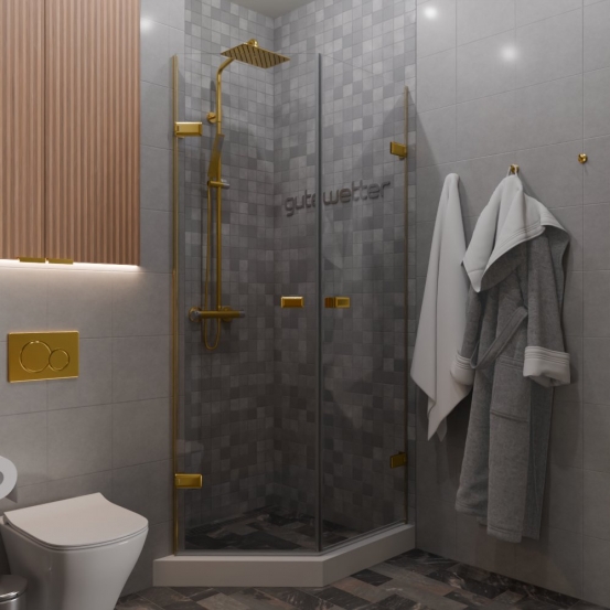 TREND DOOR GK-862G135C золотой гальванический стекло выбеленное #1