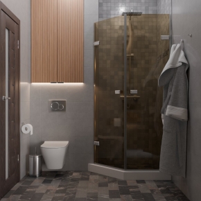 TREND DOOR GK-862G135C хром блестящий стекло бронзовое #4