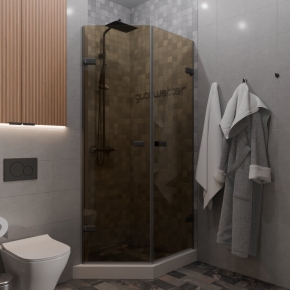 TREND DOOR GK-862G135C черный матовый стекло бронзовое #1