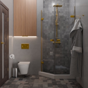 TREND DOOR GK-862G135C золотой металлик стекло выбеленное #4